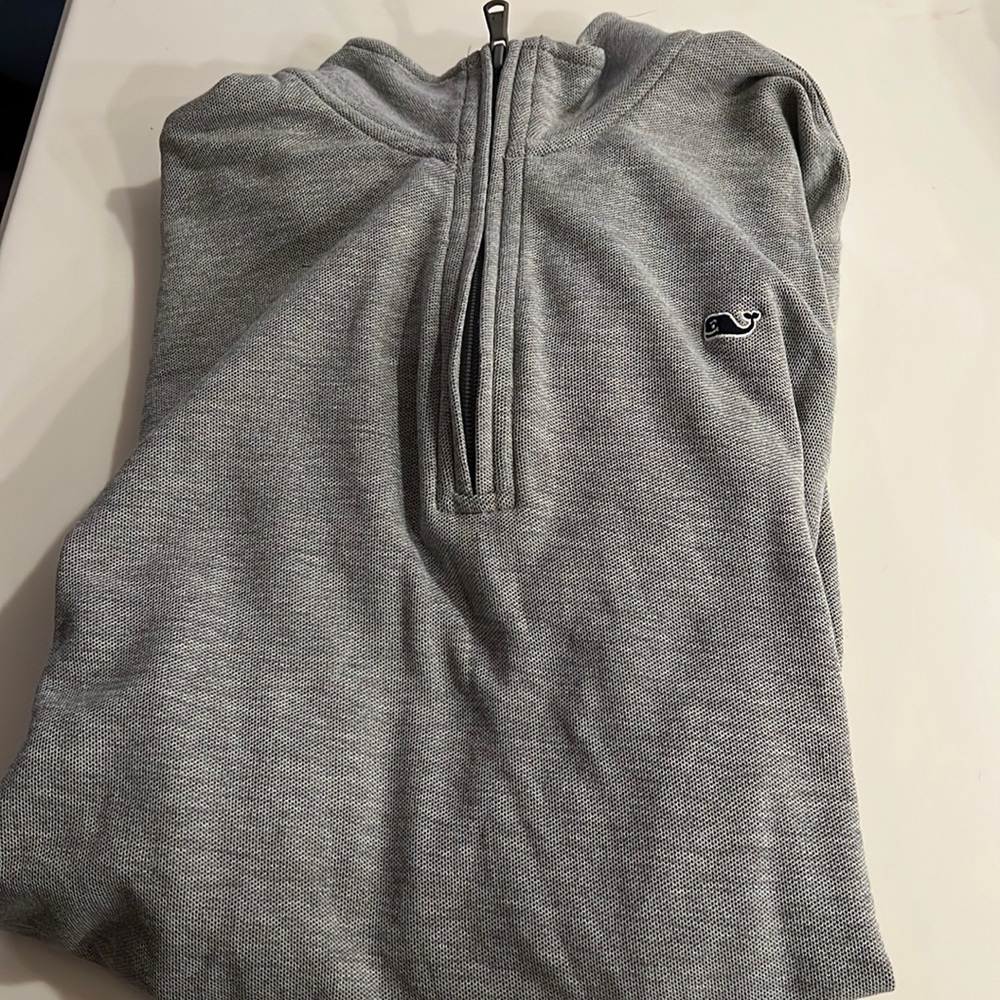 Vineyard Vines Gray 3 quarter zip